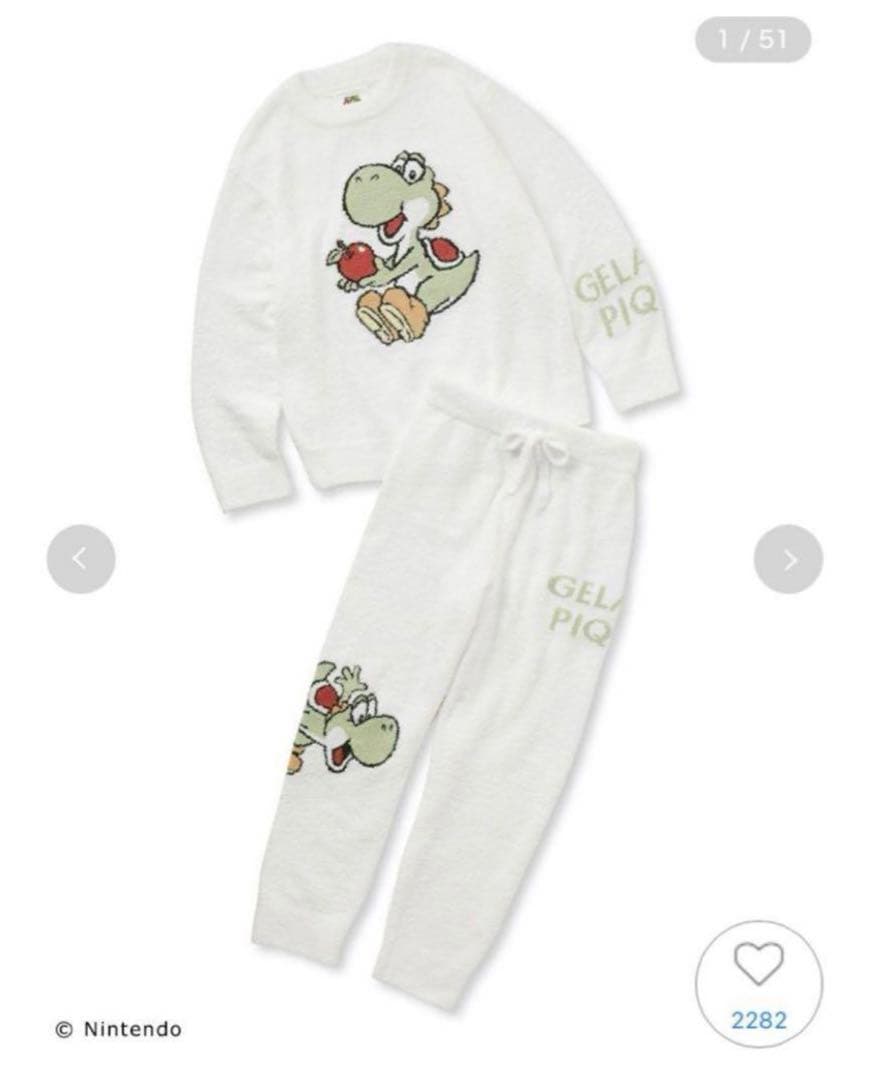 ジェラピケ ヨッシー パジャマ スーパーマリオ メンズ Lサイズ - メルカリ