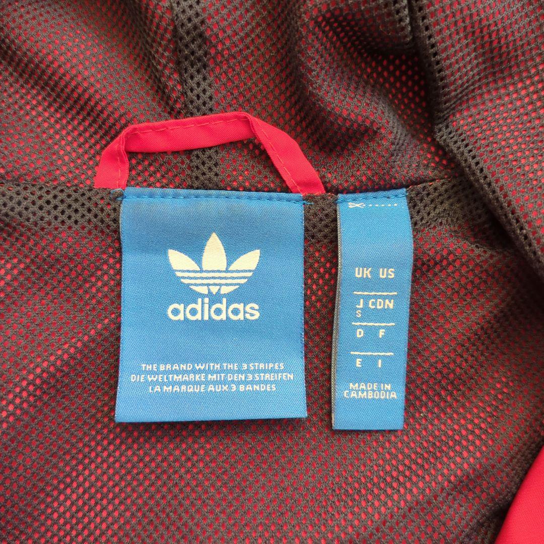 adidas ウィンドブレーカー 赤/白/黒 UK S - メルカリ