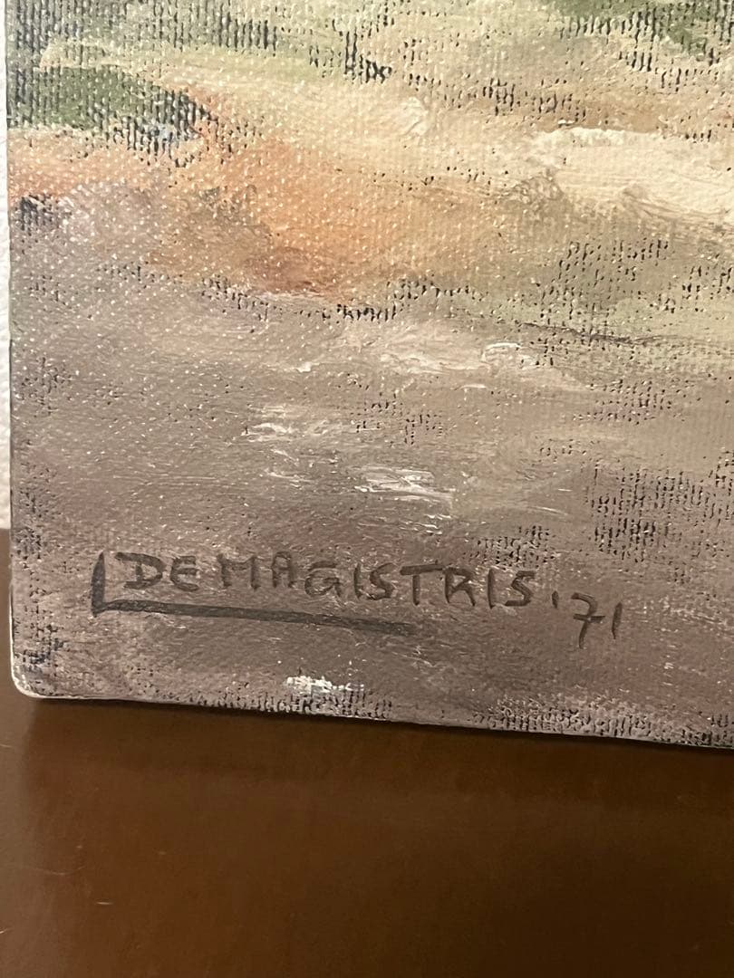 題 真作保証　国内入手困難レオナルド・デ・マジストリス　「ローマの遠景」希少