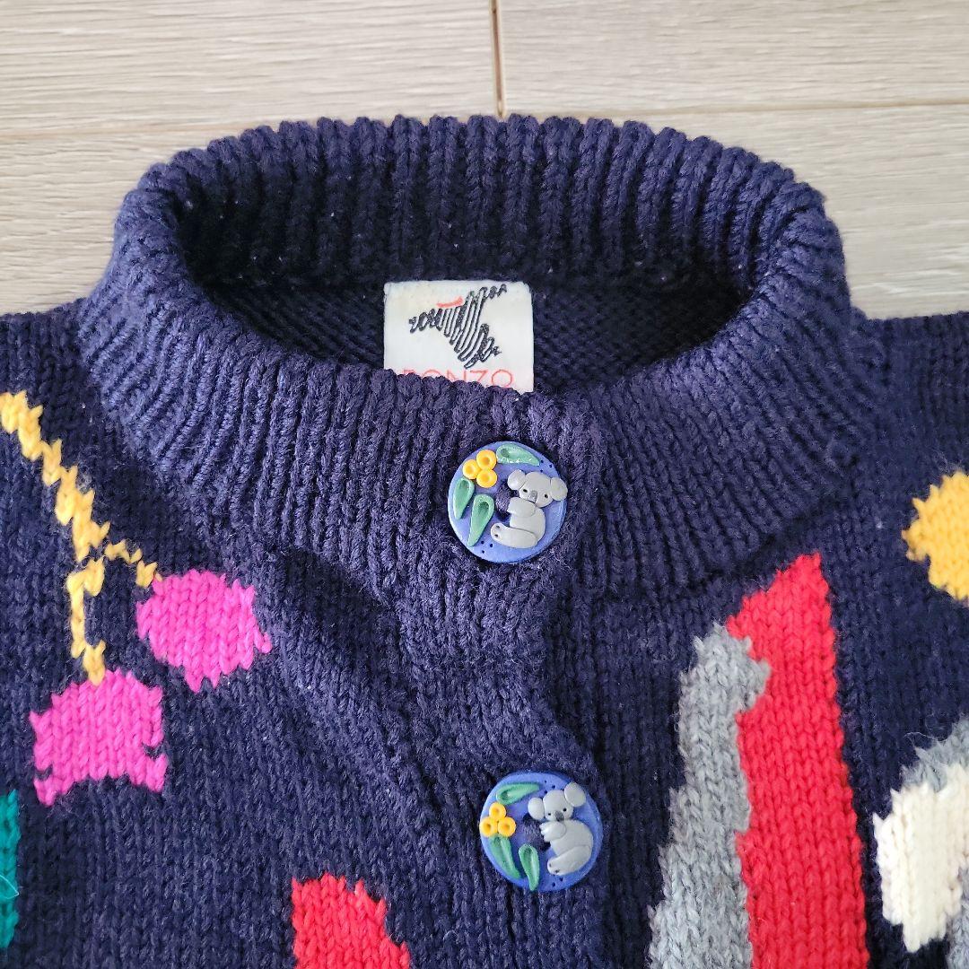 BONZO☆オーストラリア製☆クリーニング済☆手編み☆コアラ柄ニット