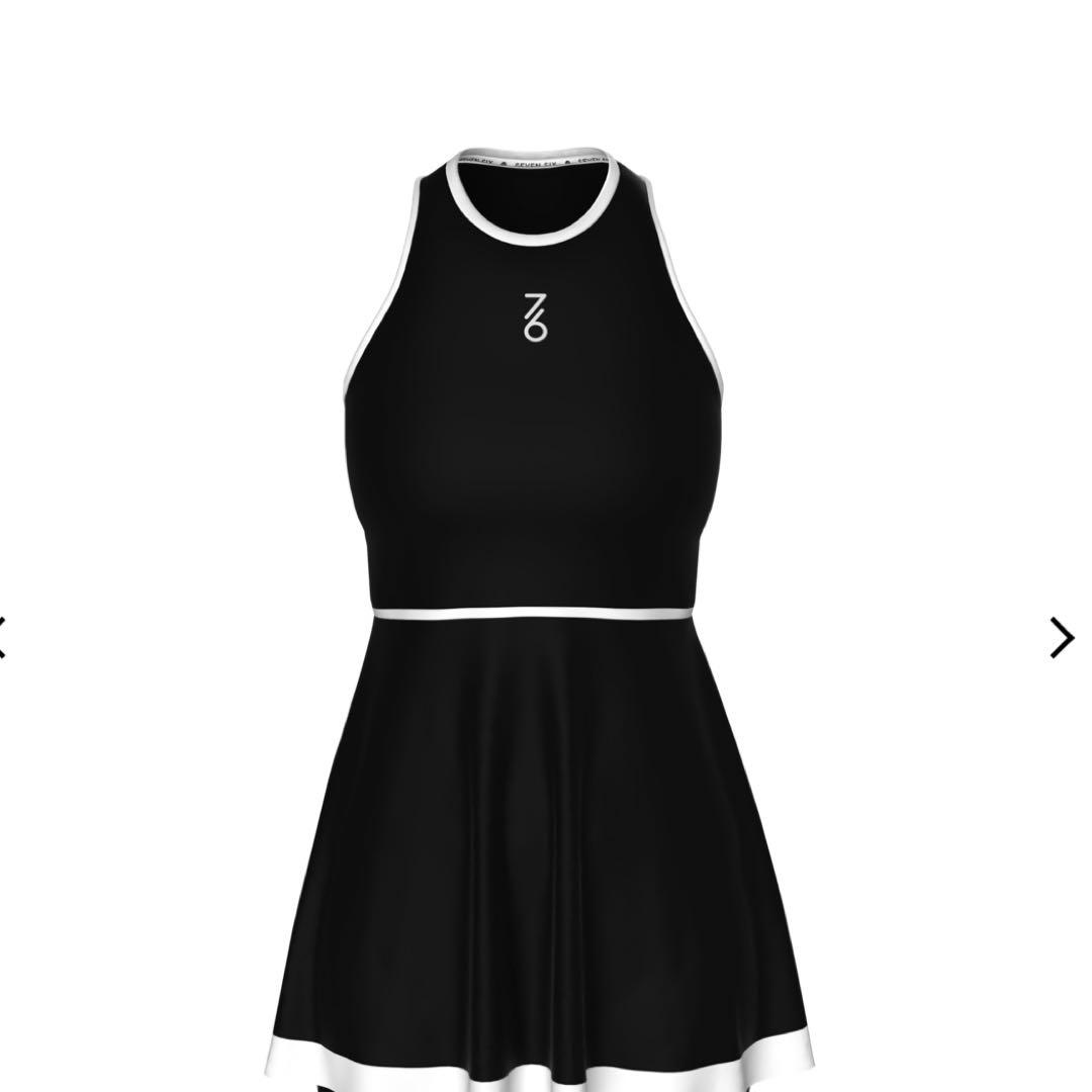 日本初上陸 セブンシックス テニスウェア ワンピース 黒 ウェア