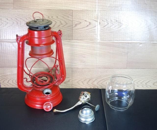 日本製！！別所ハリケーン・ランタン /NO.400 赤【7203352】