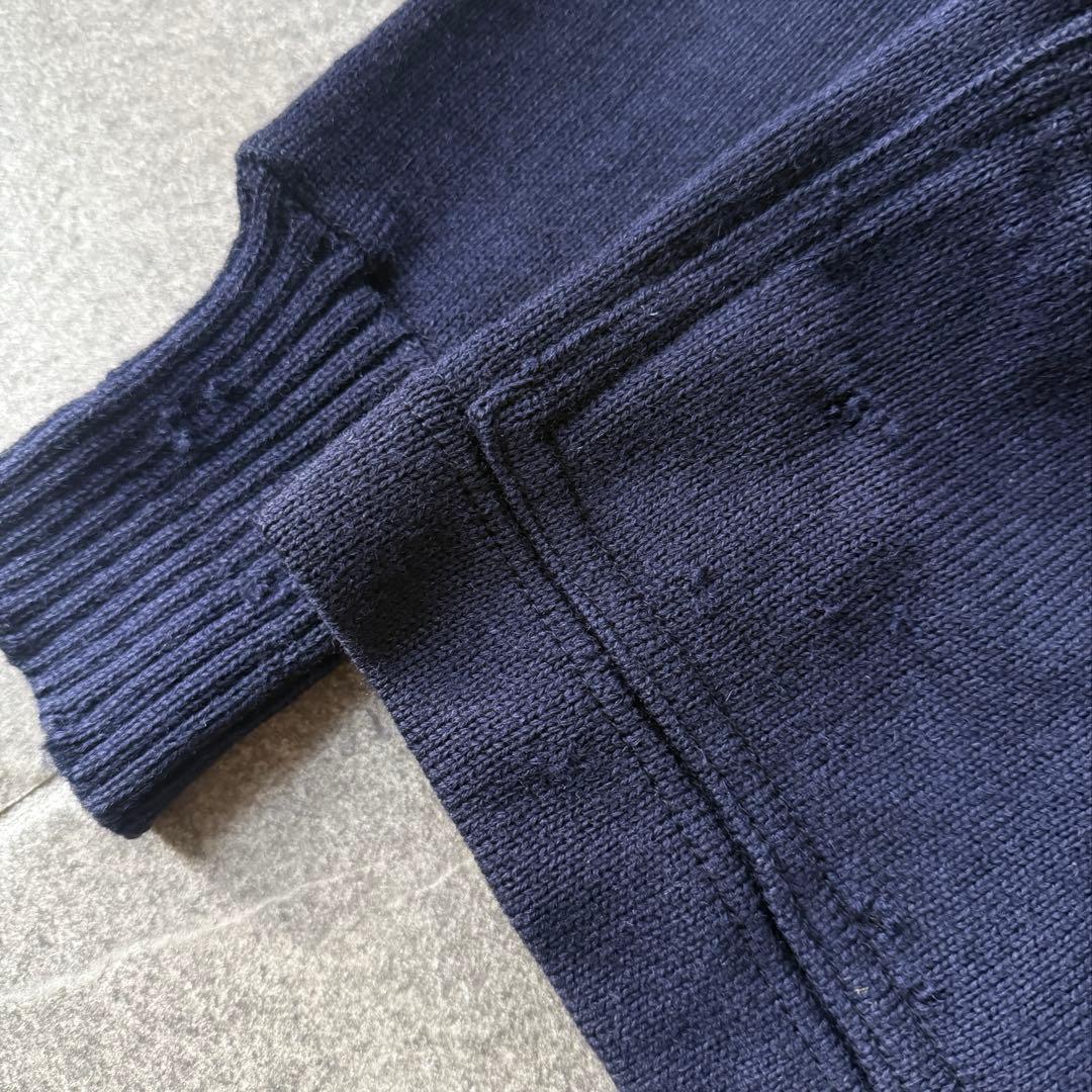 60s usa製 WILSON レタードカーディガン \"襤褸\" 40-size