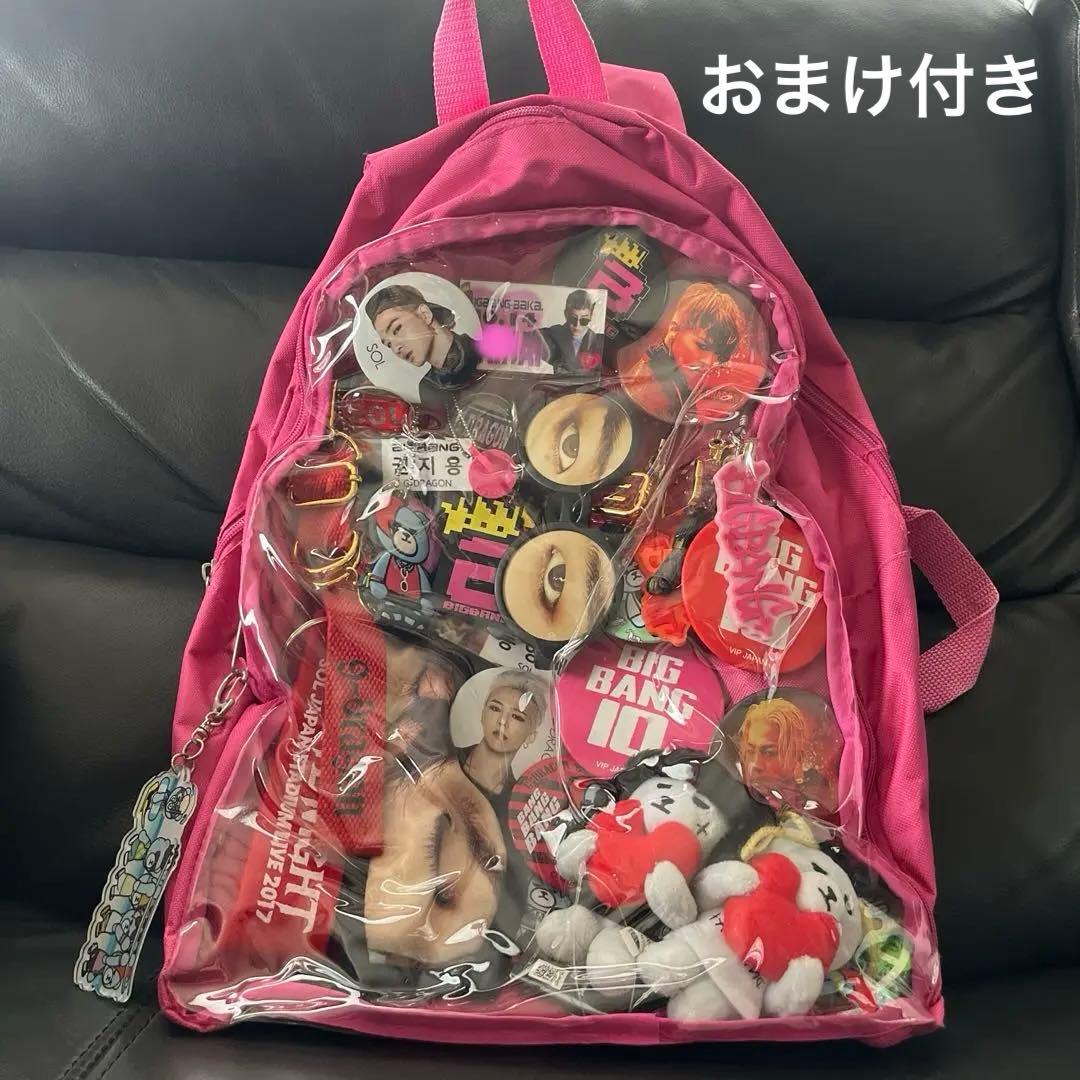 BIGBANG 透明バッグ　ぬいぐるみ バッジ　グッズ　G-DRAGON SOL BIGBANG G-DRAGON ジードラゴン ジヨン グッズ ピンバッジ ピンバッチ