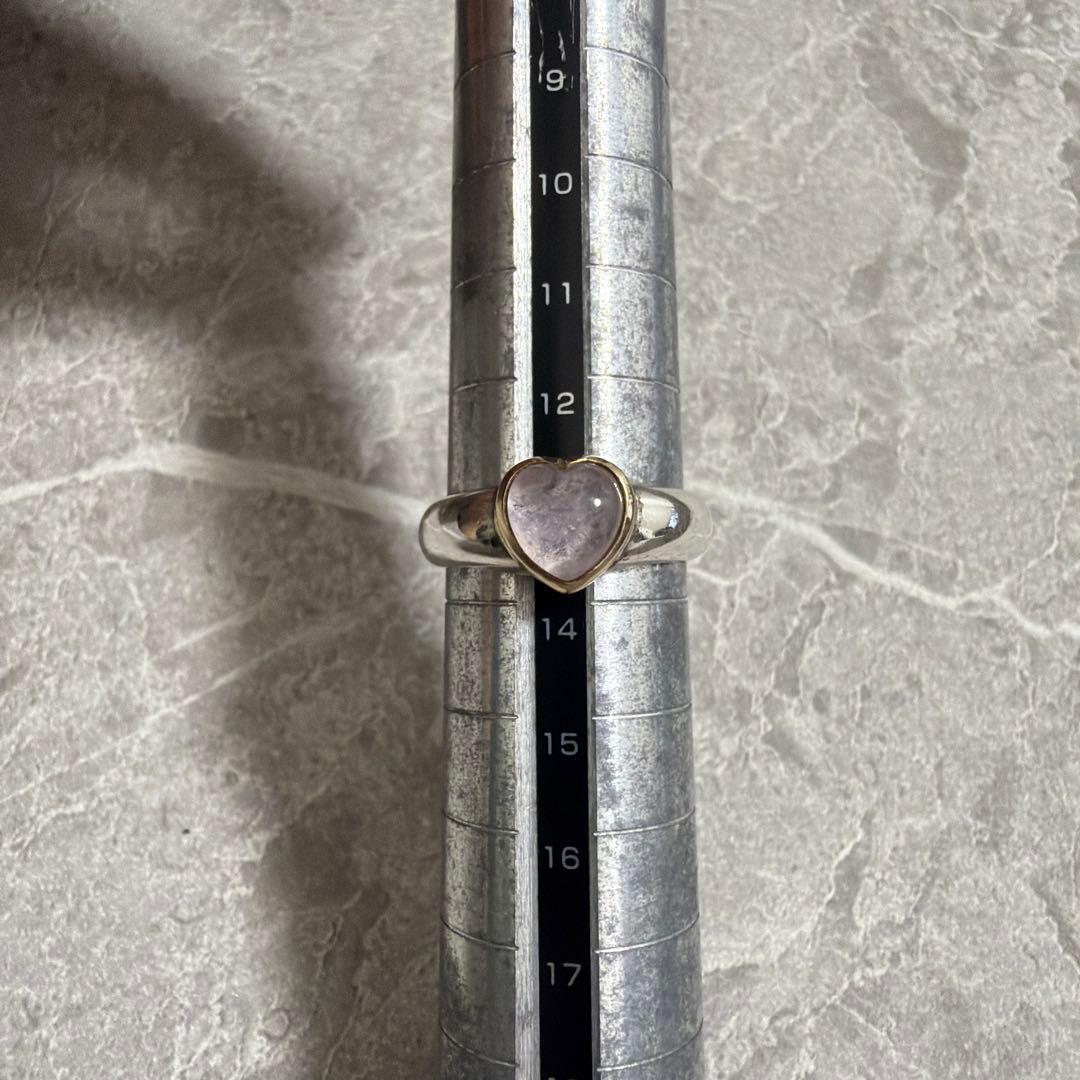 ヴィンテージ STAR JEWELRY ハートリング K14 SV925 ピンク - メルカリ