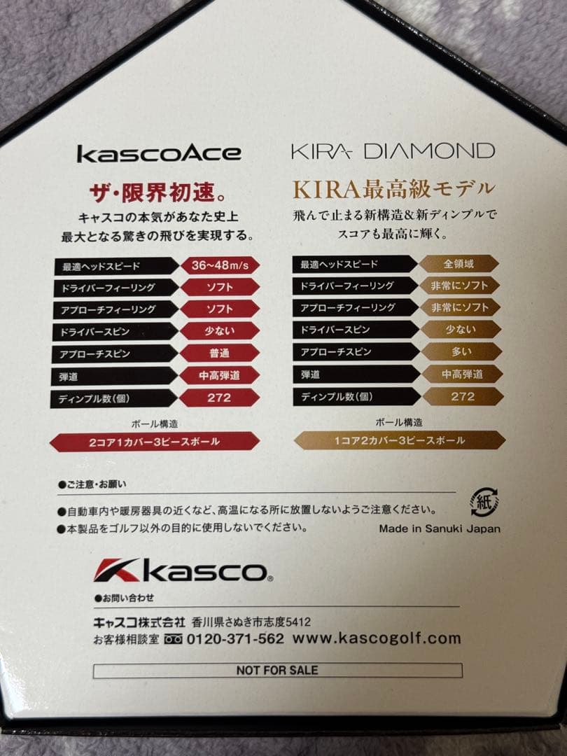 ブルーロック ゴルフボール4セット KIRA DIAMOND