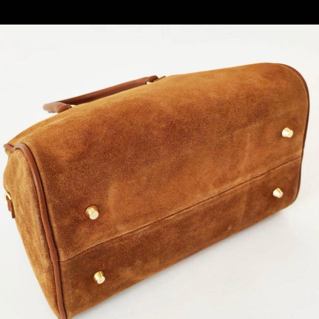 m*p様 新品未使用 AULENTTI オウレンティ スエード ミニボストンバッ