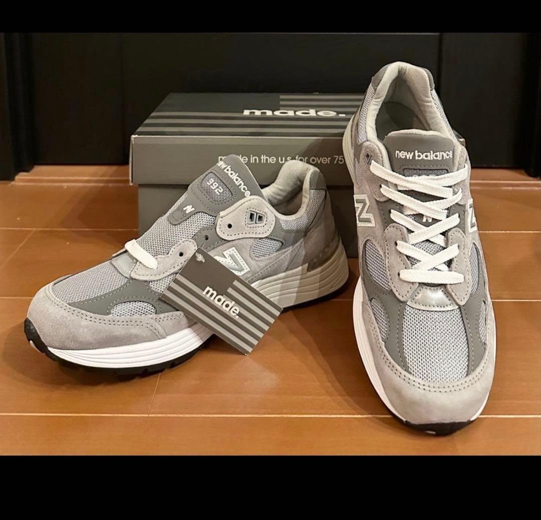 【新品】New Balance M992GR グレー USA製 26.0cm