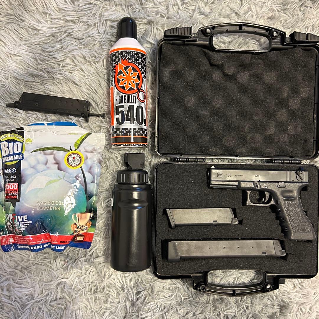 東京マルイG18C ガスブローバック/ロングマガジン/ローダー/ガス/バイオBB