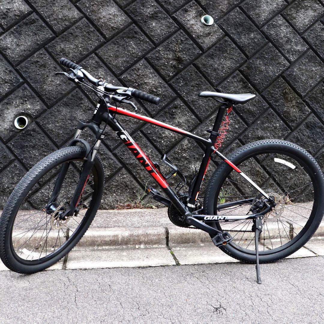 ジャイアントGIANT MTB ATX ブラック×レッド - メルカリ