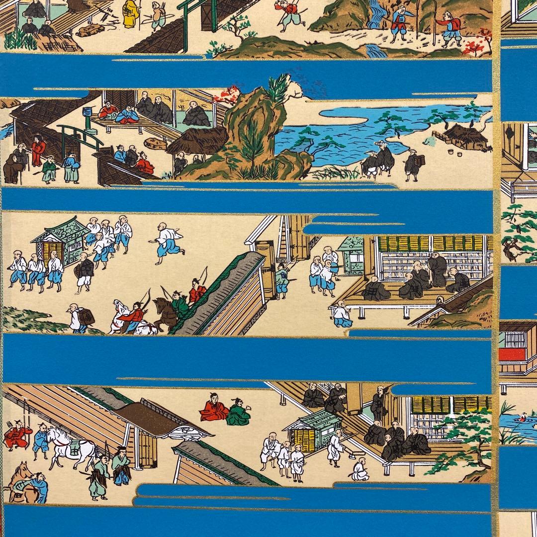 美品 掛け軸 親鸞聖人御絵伝図 仏画 年中掛け