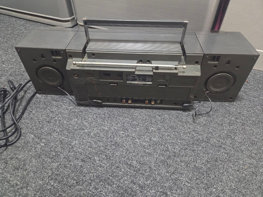 ☆ジャンク☆SHARP QT-88 ダブルカセットラジカセ 昭和レトロ - メルカリ