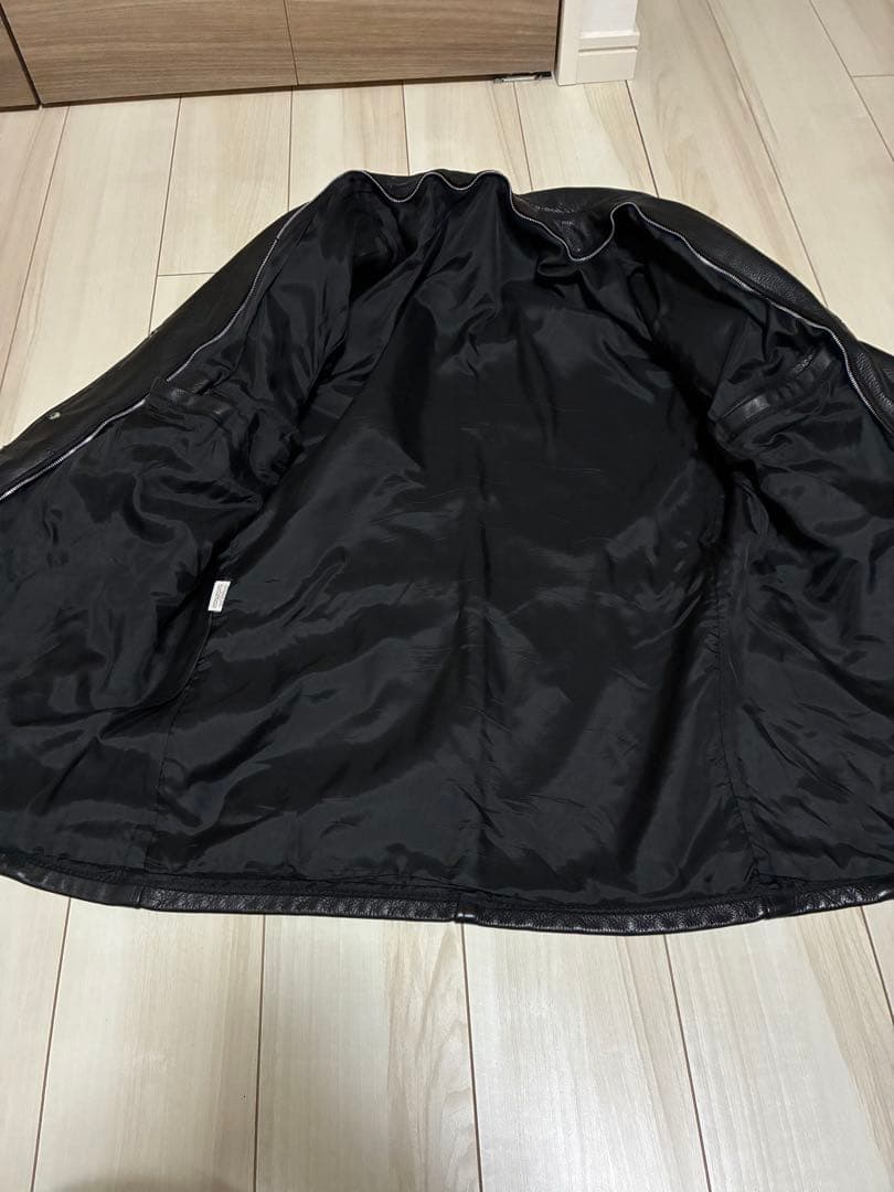 米国製 Schott レザージャケット 黒 44 カーコート ライナー付 573