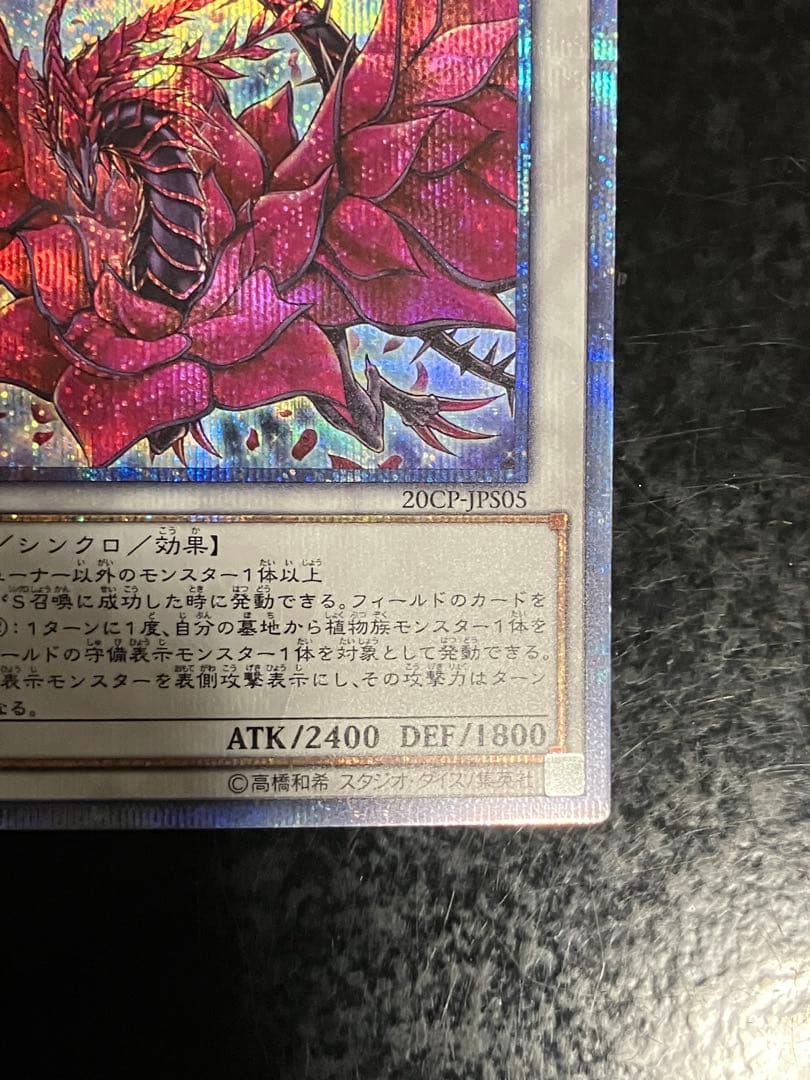 遊戯王　ブラックローズドラゴン　20th