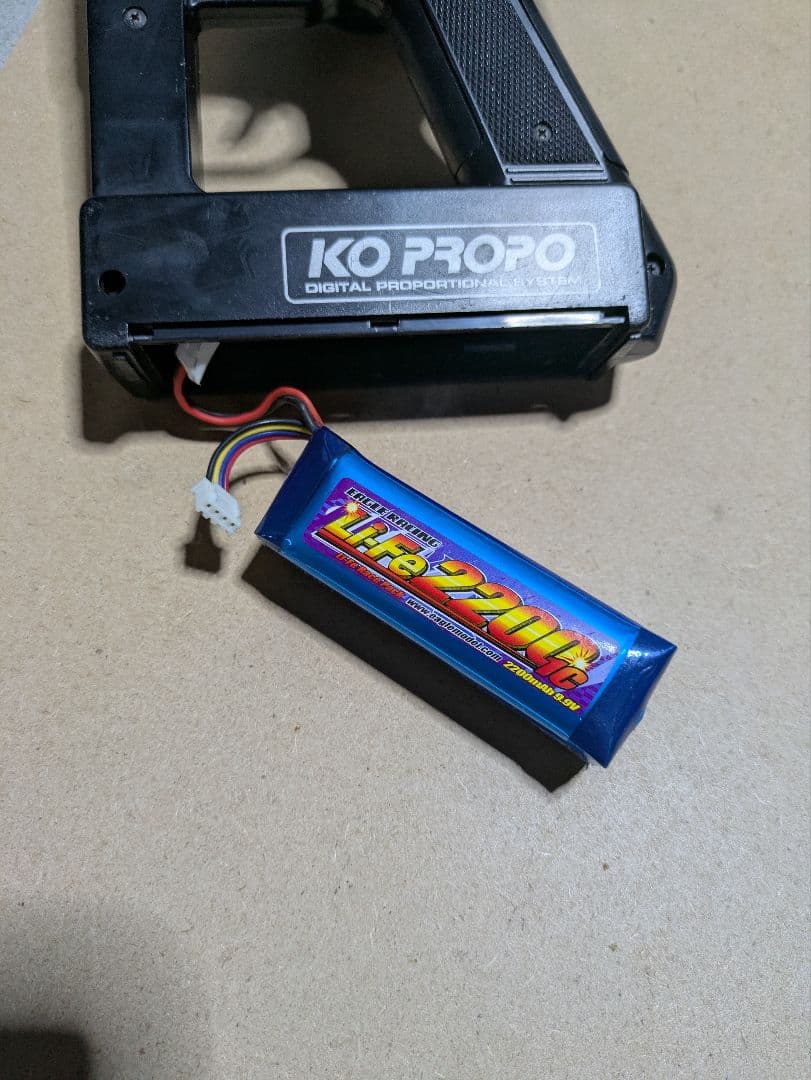 KO PROPO EX-1 UR ラジコン送信機、受信機、サーボ。