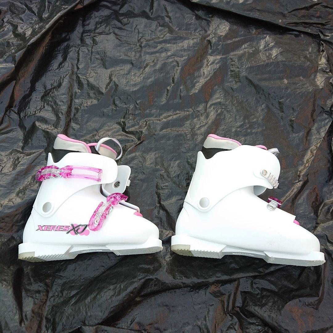 子供用スキー靴 ジュニアスキーブーツ 22.5～23cm XERESXJ 白×桃