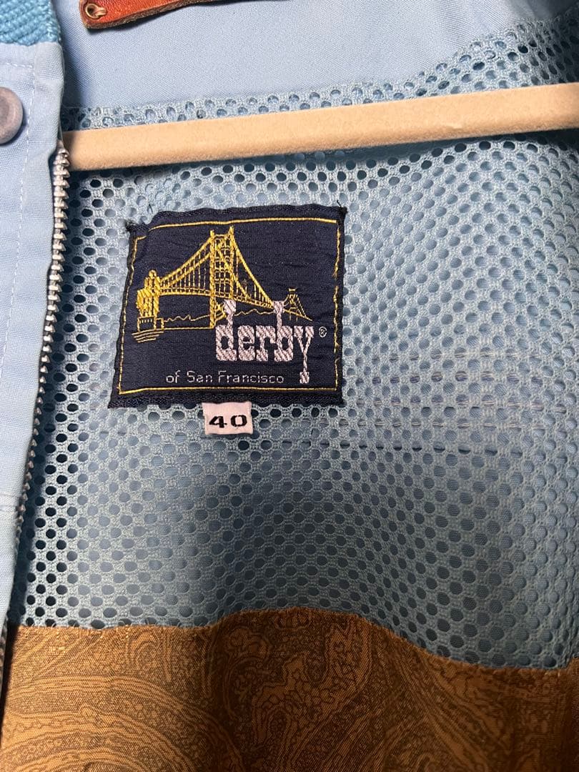 ダービオブサンフランシスコ ダービージャケット 70s タロンジップ