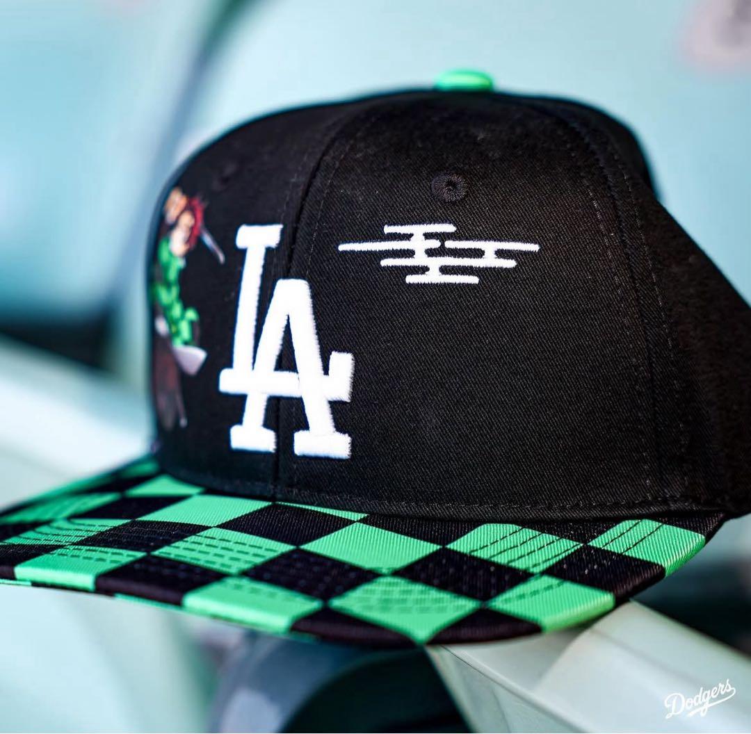 即日発送】鬼滅の刃 ドジャース コラボキャップ damon slayer 帽子