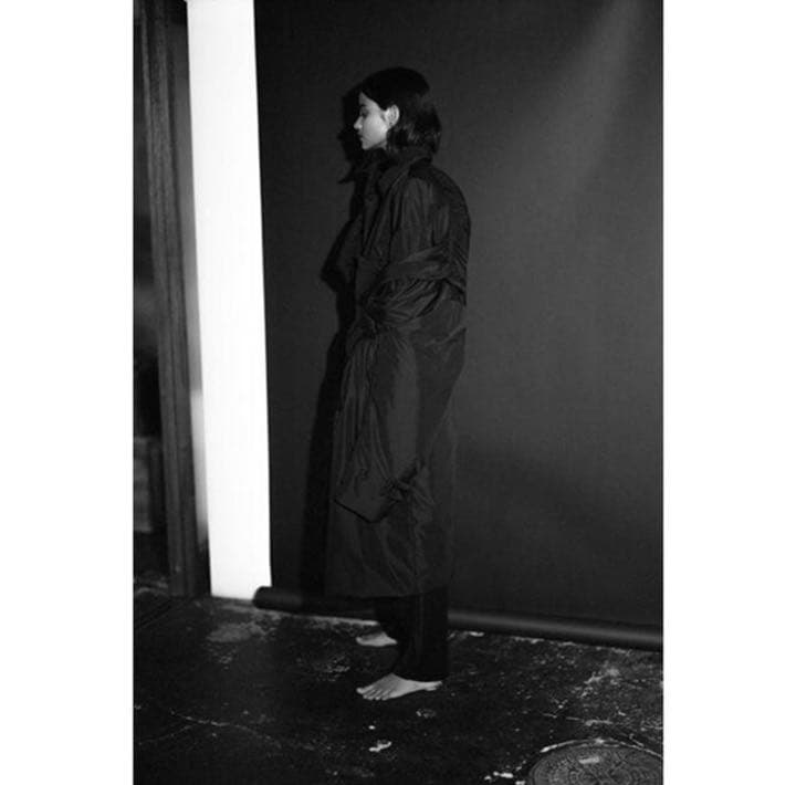 stein padded stand collar coat - メルカリ