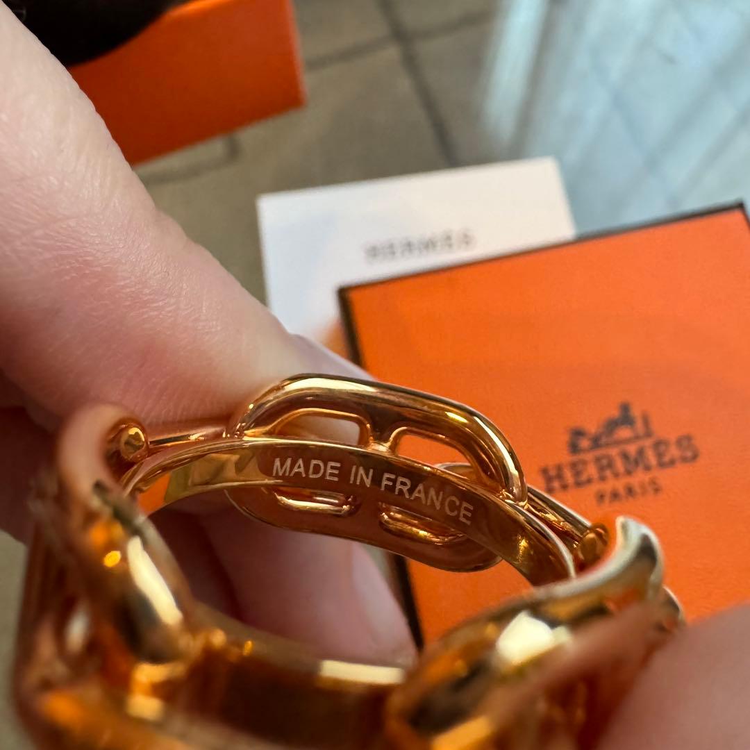 新品】スカーフリング 90 《レガート》 エルメス シェーヌダンクル