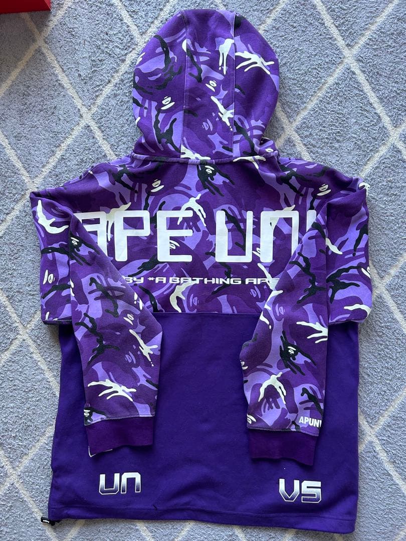 Aape パープル カモフラージュ パーカー XL - メルカリ