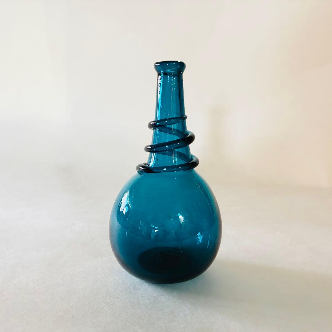 倉敷ガラス 小谷眞三 小谷真三 線巻瓶 花瓶