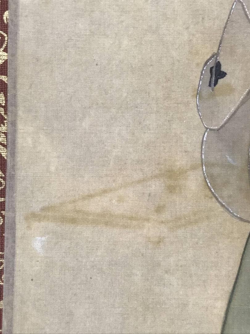 【真作】島田廣明/美人画/住吉如慶の門人/美人図/掛軸/名家伝来/AC-368