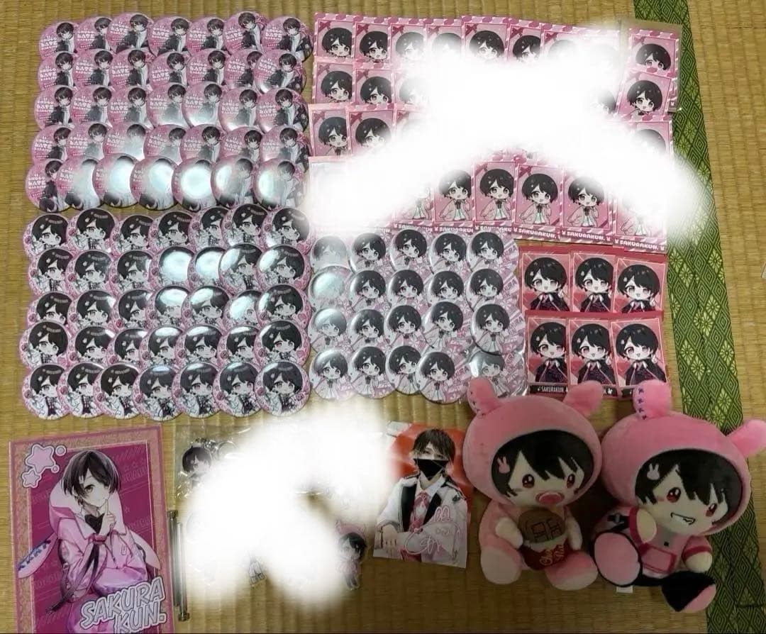 ちょこらび さくらくん グッズ まとめ売り 銀テ 缶バ ピクチャータオル チェキ