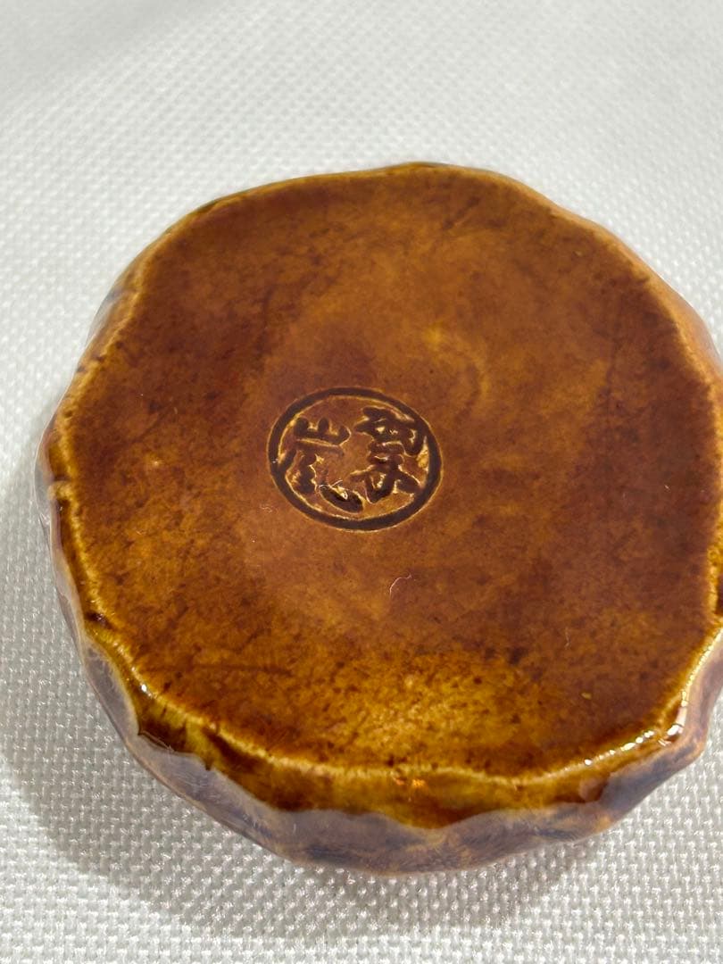 中村翠嵐作 鶏型 香合木箱付き