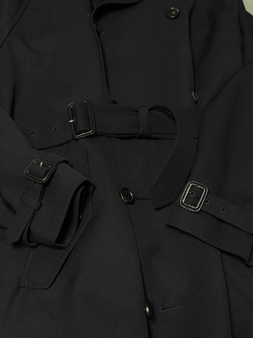 ☆22SS Prada プラダ トレンチコート 46 美品 ネイビー - メルカリ