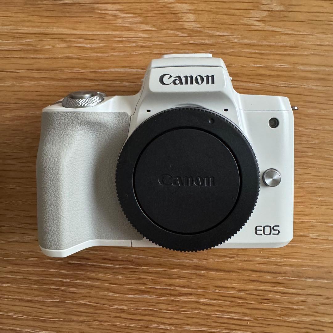 山*田様 《最終値下げ》 Canon EOS kiss M2 ホワイト レンズ2