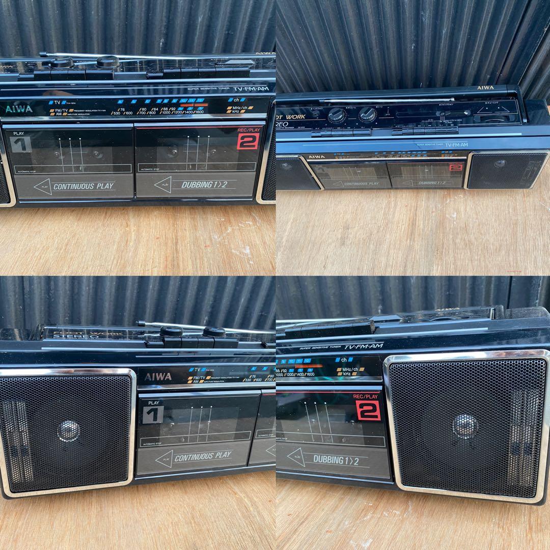 ☆未使用☆ アイワ AIWA ダブル ラジカセ ラジオカセット CS-W10