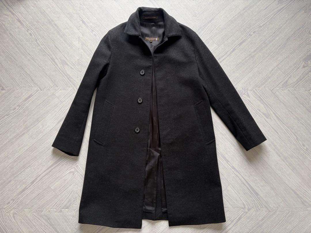 Macintosh/マッキントッシュ 36 ウールブレンドコート 美品 DUNFORD】ウールカシミヤビーバーステンカラーコート(コート
