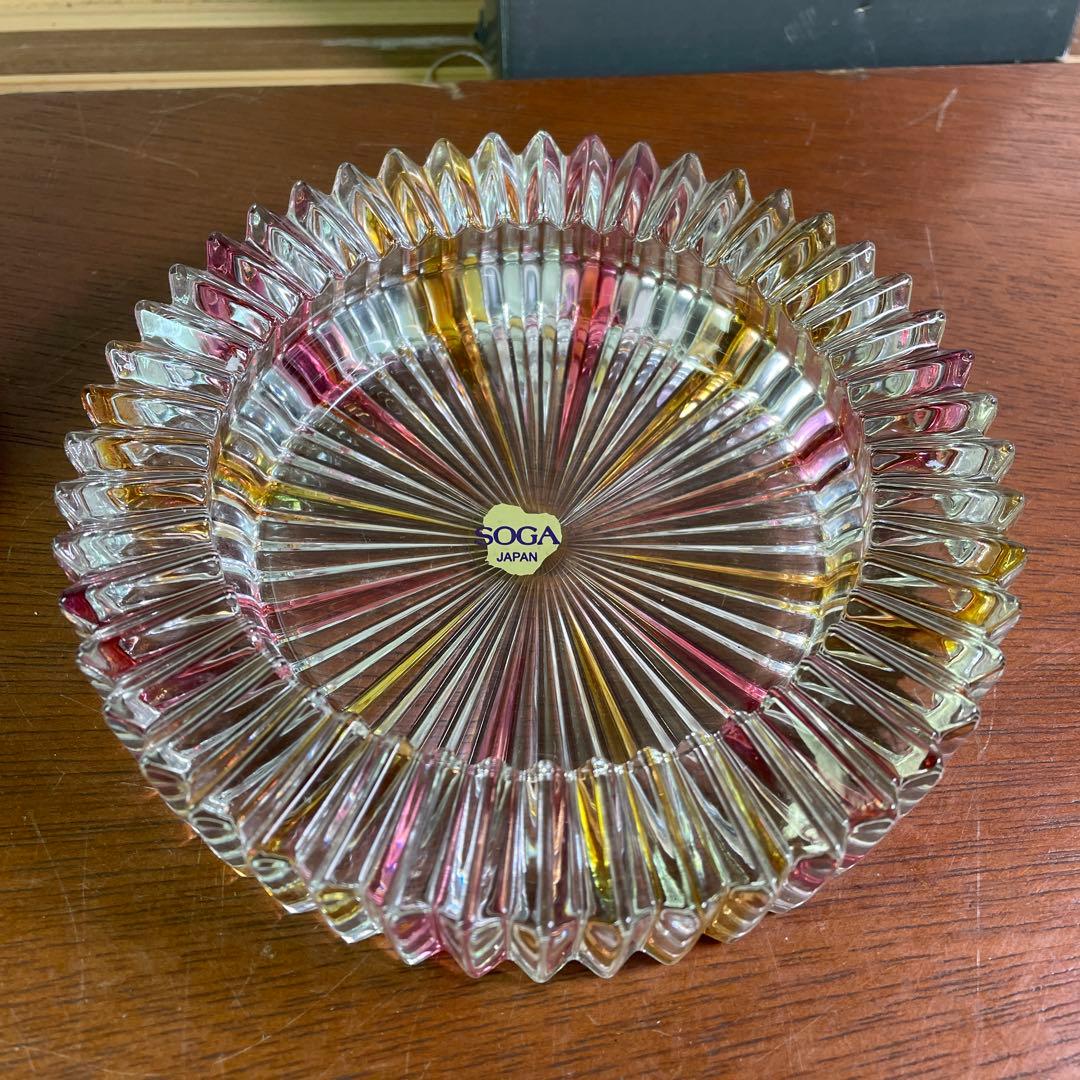 SOGA GLASS 曽我ガラス 灰皿 と 青 和風灰皿セット - メルカリ