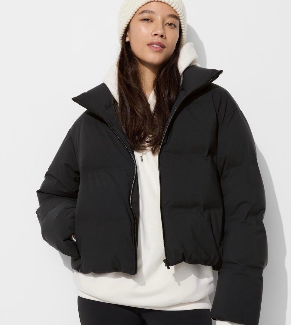 soonya様】ユニクロ シームレスショートダウンジャケット ブラック M