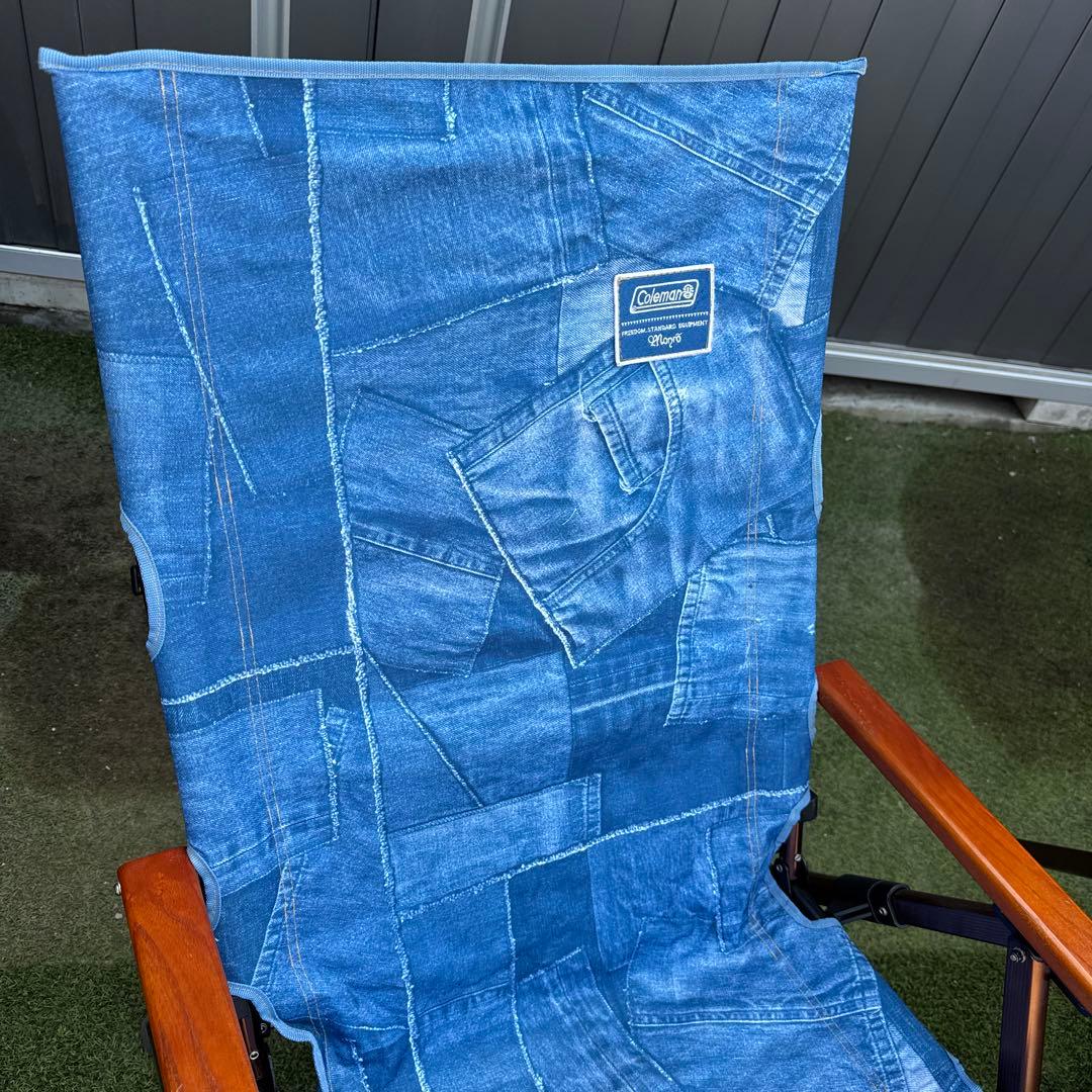 コールマンコラボmonroデニムブルー 折りたたみチェア 2脚セット