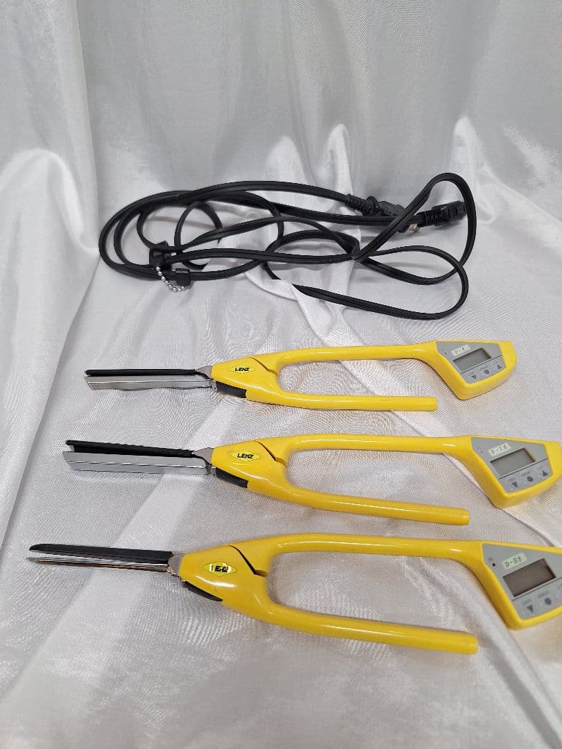 レンツ　アイロンパーマ　コテ 3本セット レンツ デジタルアイロン 5角 ロッドラバー無 両エッジ 3mm・4mm