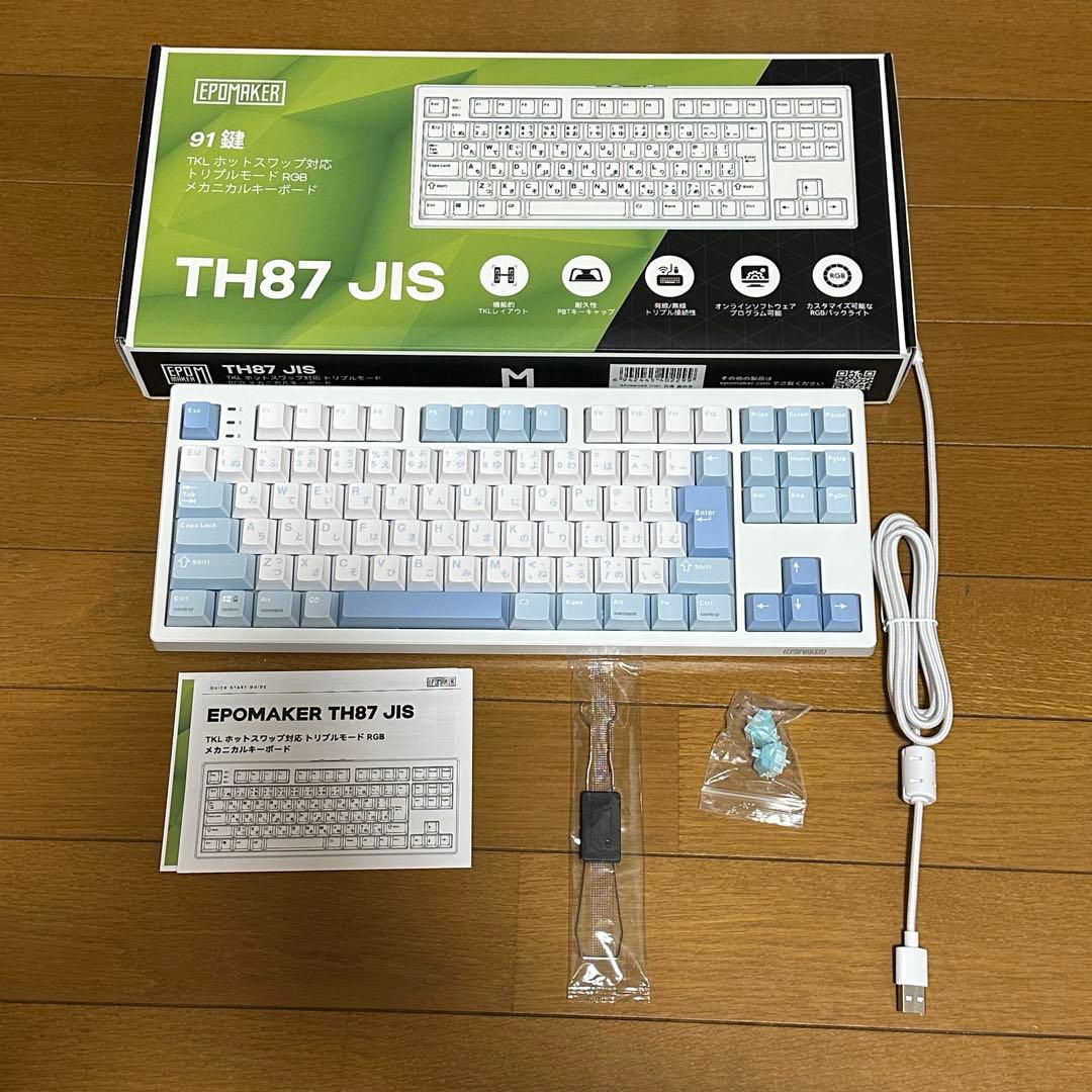 EPOMAKER TH87 JIS 日本語配列 メカニカルキーボード Epomaker TH87 JIS レビュー】日本語配列で使える高コスパ無線