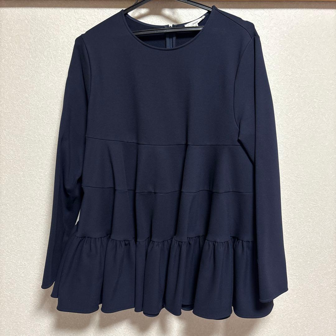 yori ネイビー ぬくぬく ティアード 38 - メルカリ