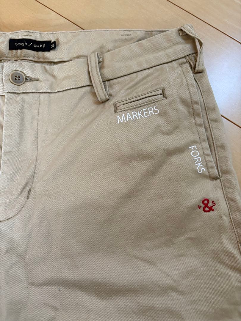 rough & swell ゴルフパンツ XL ベージュ - メルカリ