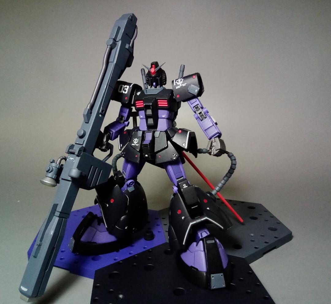 RG ガンダム ドムアーマー 黒い三連星 専用 鹵獲改修機 ガンプラ 完成品