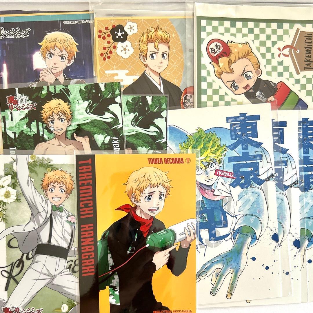 花垣武道 東京リベンジャーズ 缶バッジ まとめ売り アクスタ 特典 カード