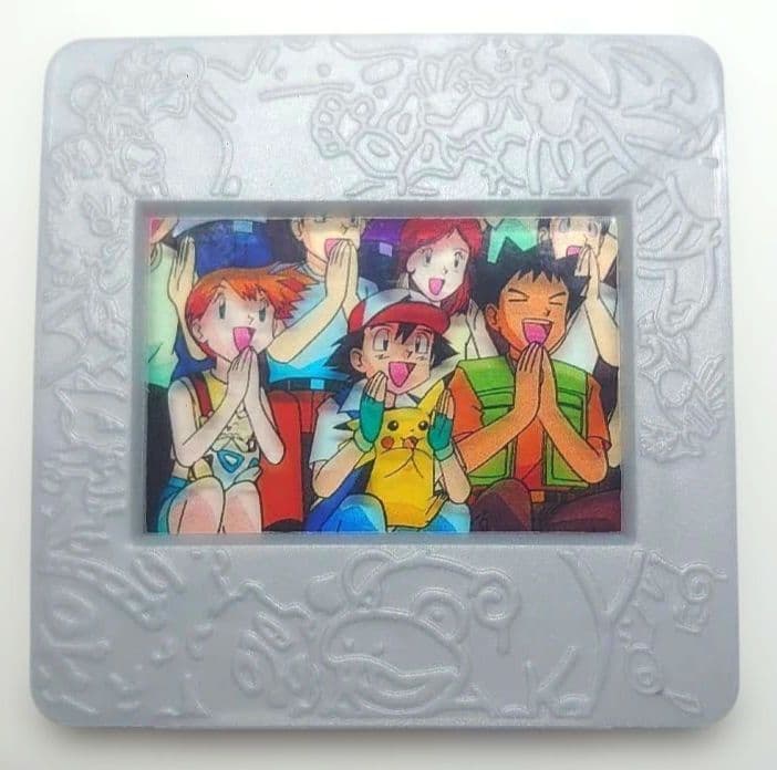 Meiji ポケモン ピクチャーフレーム　ピカチュウ　タケシ　サトシ　カスミ