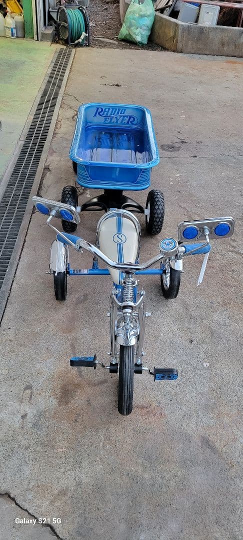 一点モノ★シュイン三輪車カスタムトレーラー