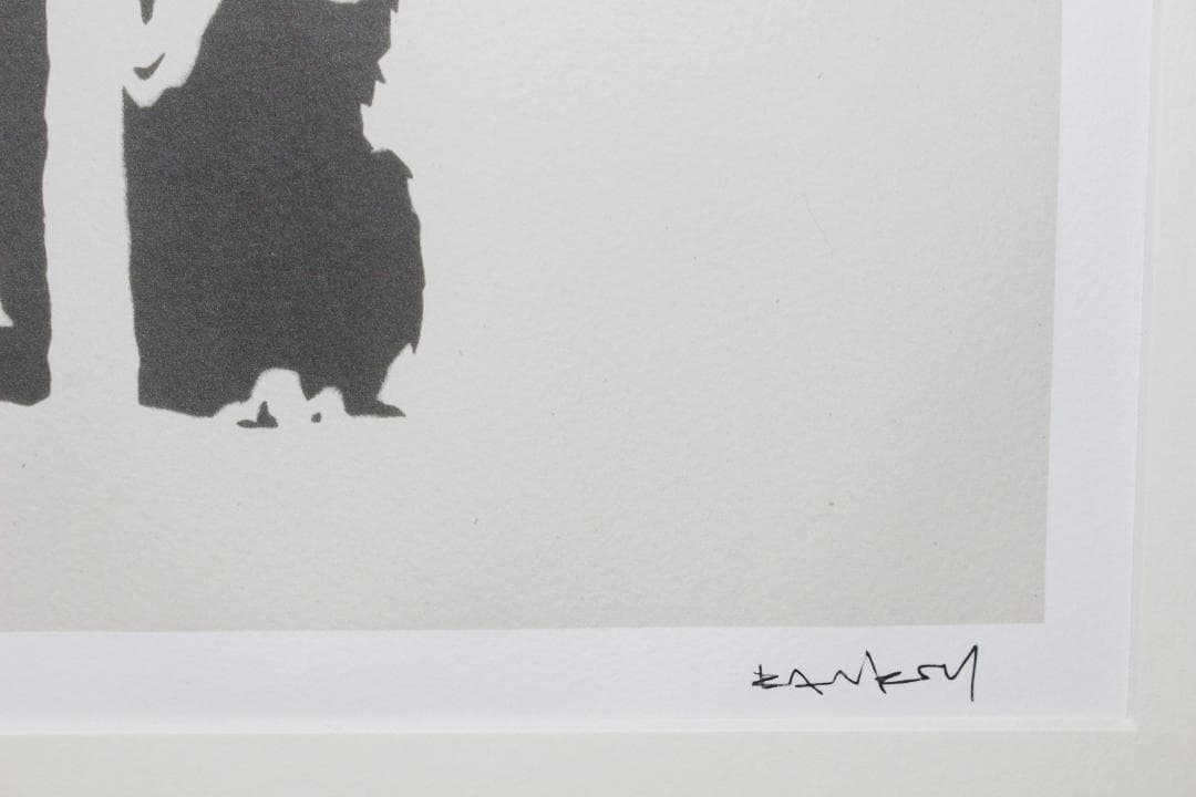 バンクシー 【Because I'm Worthless】エスタンプリトグラフ