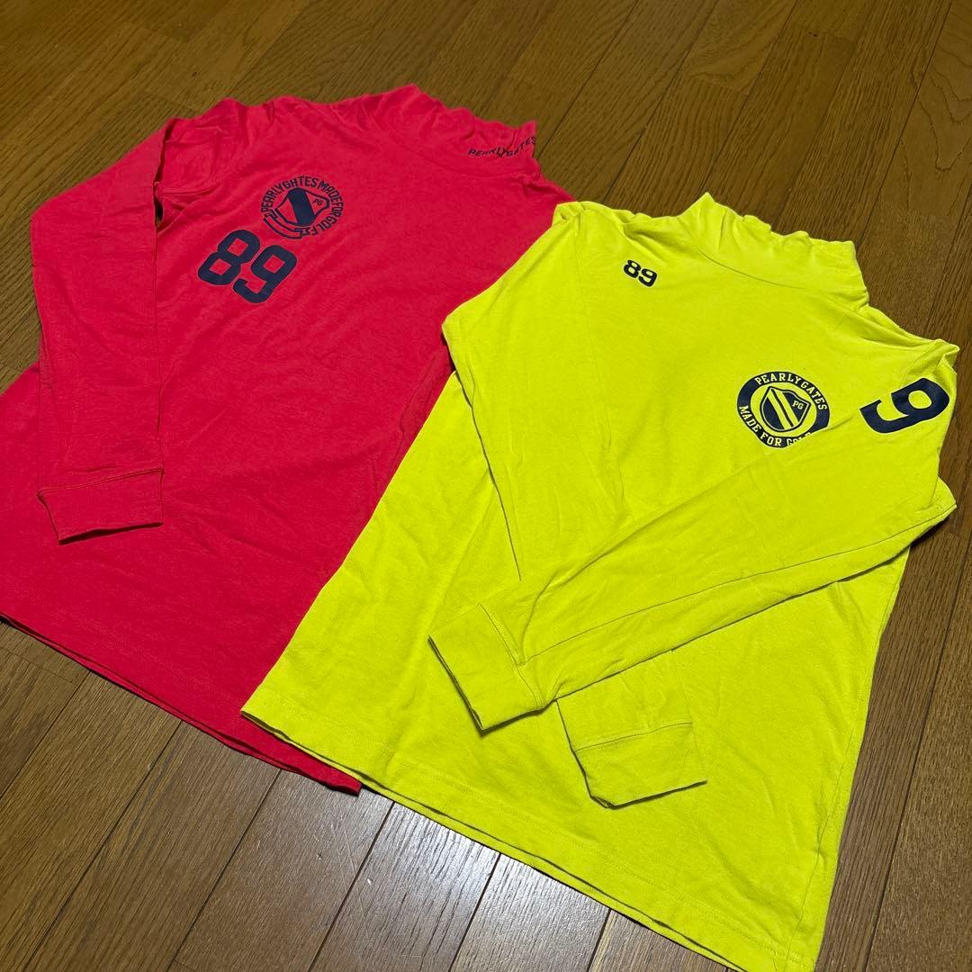 PEARLY GATES モックネックシャツ2枚 - メルカリ