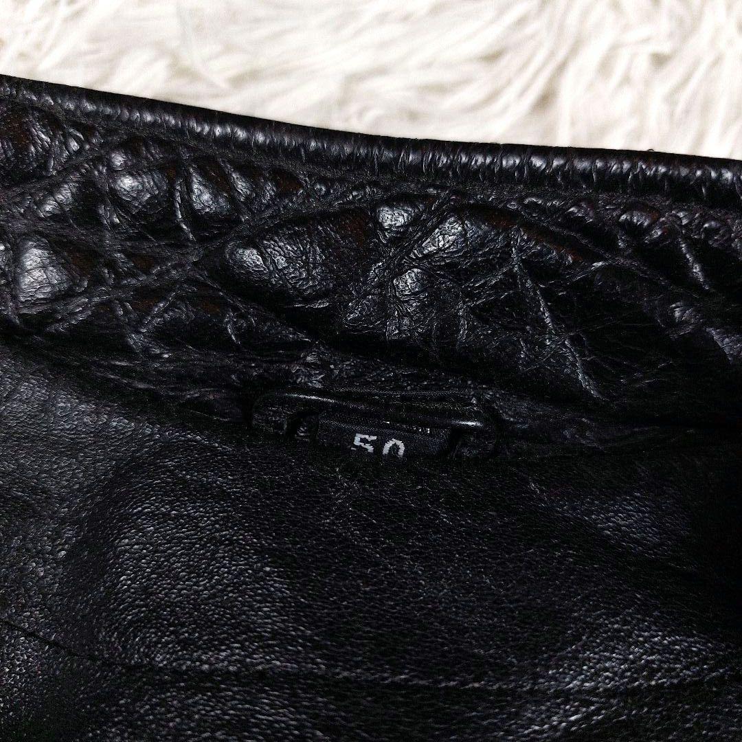 短丈 y2k archive 本革 シングルレザーライダース 90~00s 50 - メルカリ