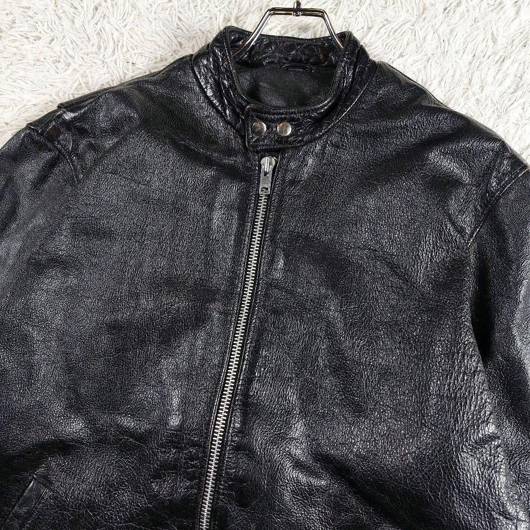 短丈 y2k archive 本革 シングルレザーライダース 90~00s 50 - メルカリ