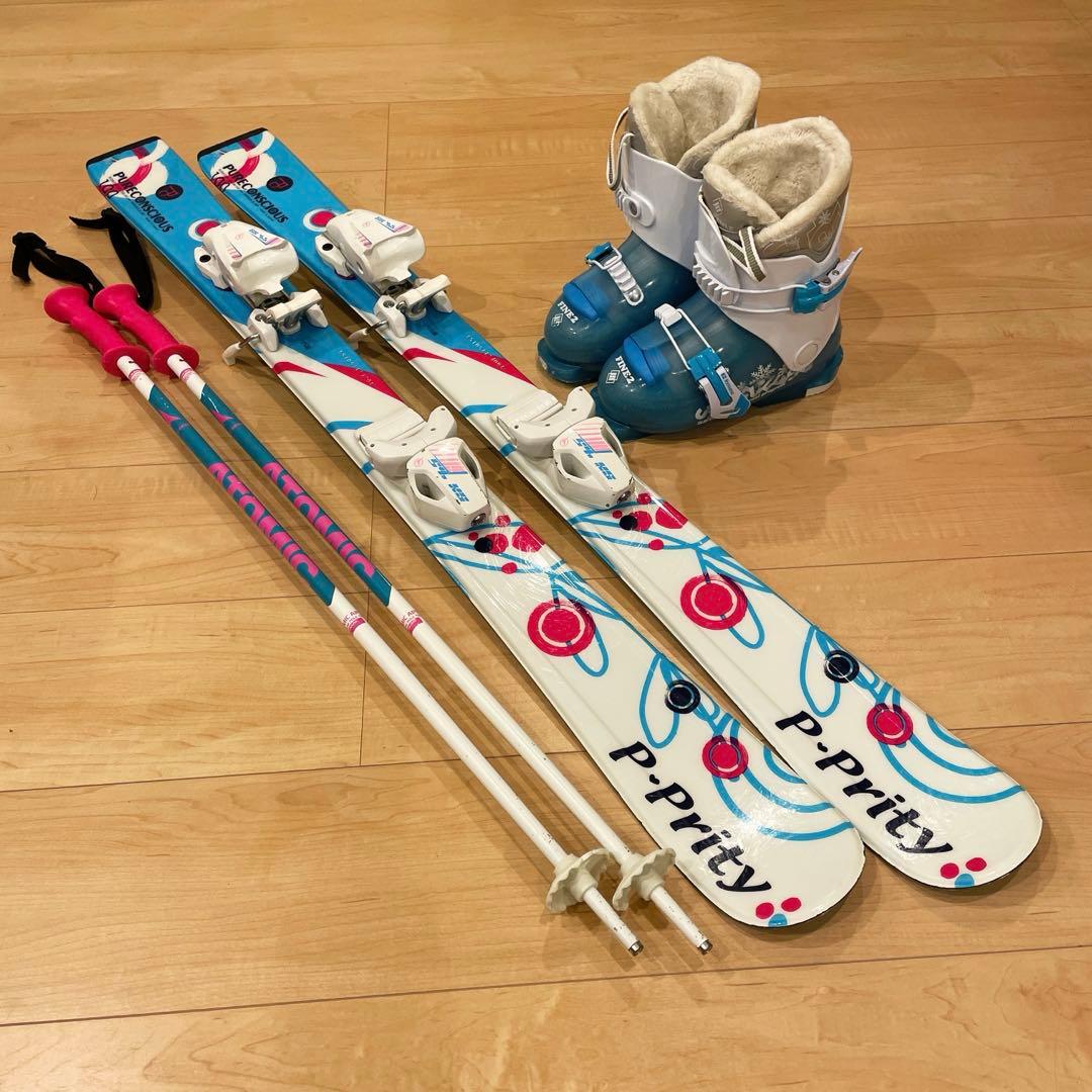 JOYRIDE ショートスキー ビンディング(S/M)セット シナノ ポール