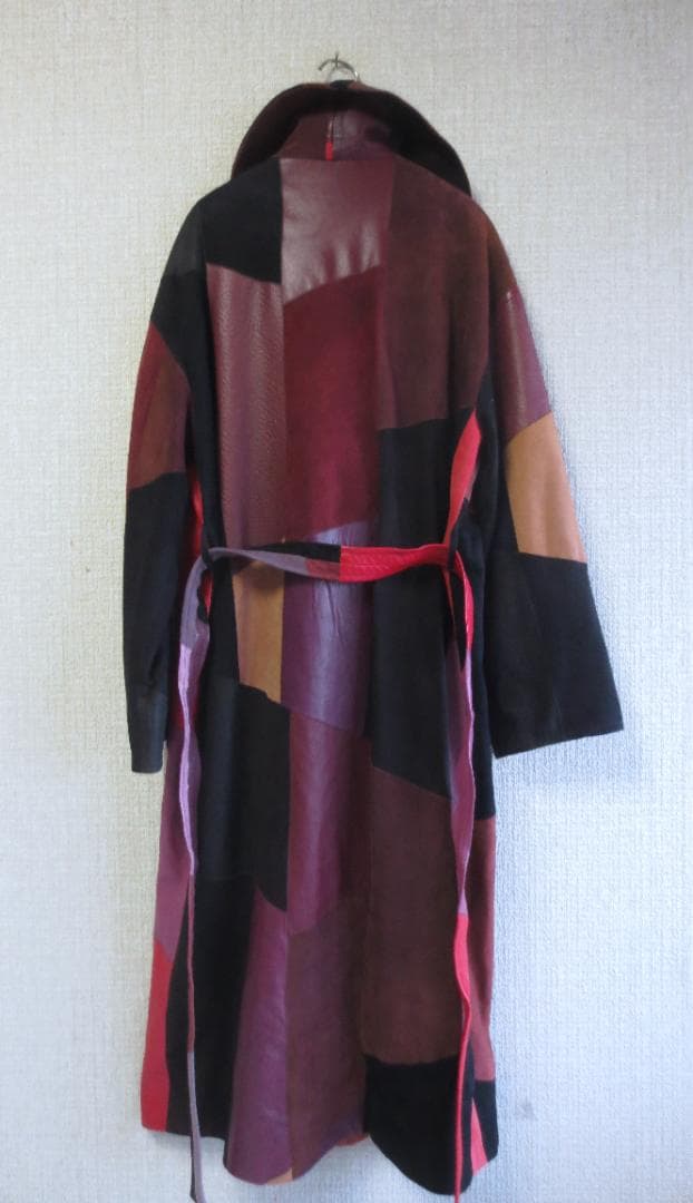 スペインGILLES RICART ジルリカルトラムスキンレザーコートプッチ風